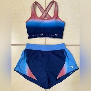 Aubrion Ombré Sports Bra and Shorts Set